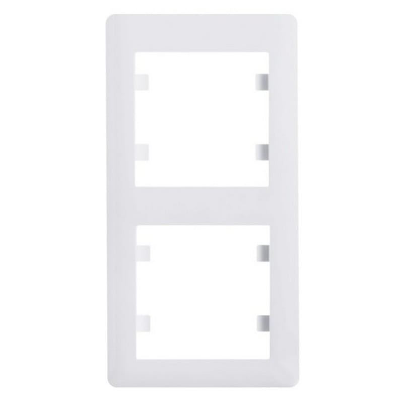 Ramka podwójna pionowa Lumina Soul WL5120 biała HAGER