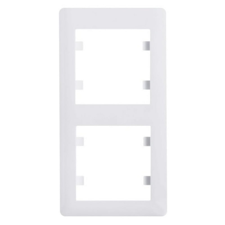 Ramka podwójna pionowa Lumina Soul WL5120 biała HAGER