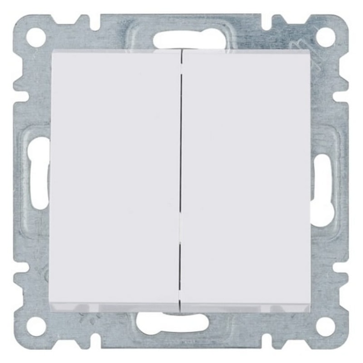 Mechanizm łącznika schodowego podwójnego biały WL0050 Lumina HAGER