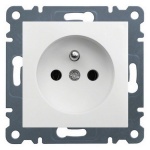 Mechanizm gniazda pojedynczego z uziemieniem 2P+Z biały WL1020 Lumina HAGER