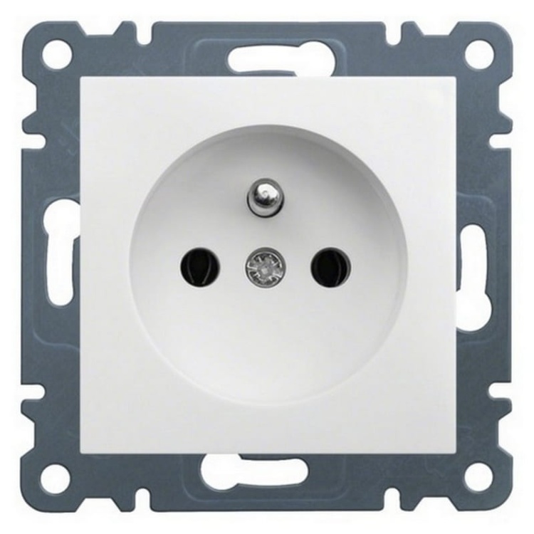 Mechanizm gniazda pojedynczego z uziemieniem 2P+Z biały WL1020 Lumina HAGER