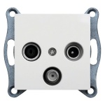 Mechanizm gniazda abonenckiego RTV-SAT końcowego biały WL3110 Lumina HAGER