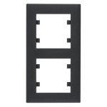 Ramka podwójna pionowa Lumina Intense WL5623 czarny mat HAGER