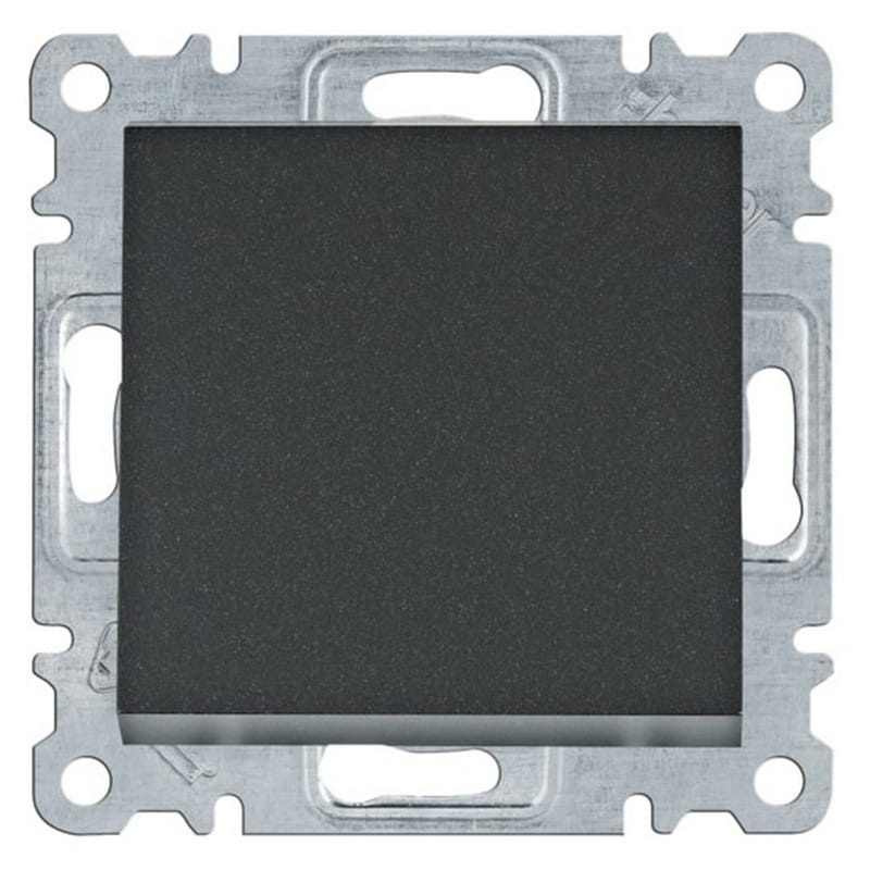 Mechanizm łącznika zwiernego jednobiegunowego czarny mat WL0113 Lumina HAGER
