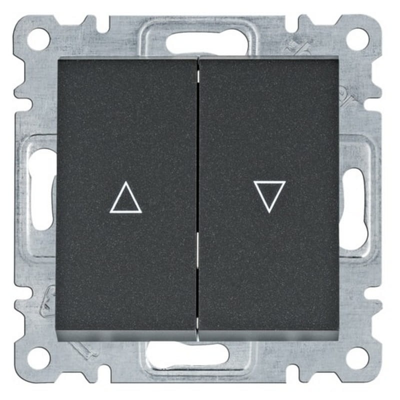 Mechanizm łącznika żaluzjowego bistabilnego czarny mat WL0313 Lumina HAGER