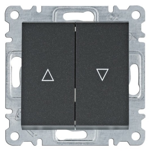 Mechanizm łącznika żaluzjowego bistabilnego czarny mat WL0313 Lumina HAGER