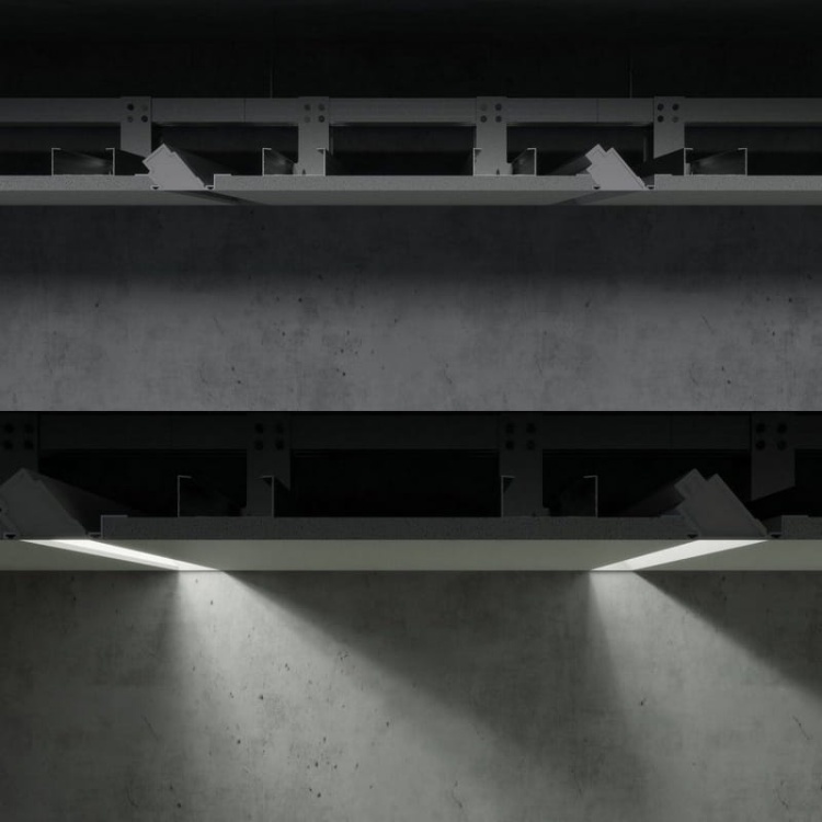 Profil LED POKET biały, bez przesłony KLUŚ przekrój.jpg