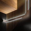 Profil LED PLAKIN-DUO srebrny anodowany, bez przesłony KLUŚ aranżacja salonu zbliżenie.jpg