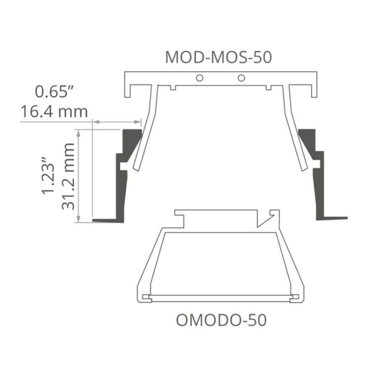 Profil MOD-KR-KOL srebrny anodowany bez przesłony KLUŚ wymiary.JPG