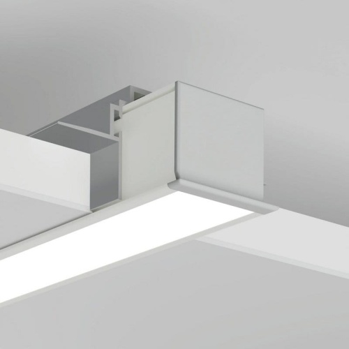 Profil LED LOKOM biały lakierowany bez przesłony KLUŚ przykładowy montaż