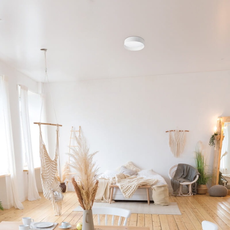 Plafoniera LED RIFA 17,5W 3000K 1500lm IP20 biała Kanlux 36469 aranżacja boho.jpg