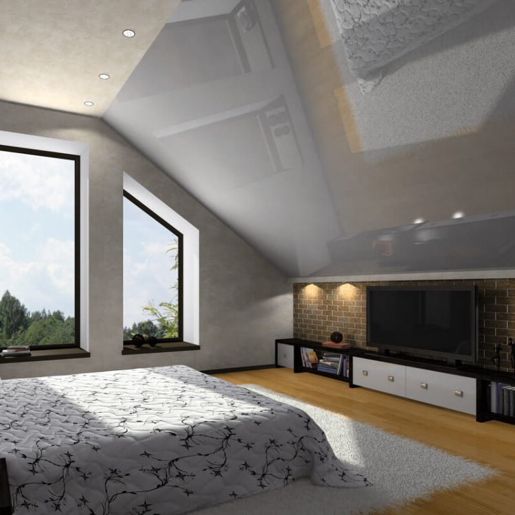 Pierścień oprawy punktowej ALOR GU10 biały mat IP20 DSO-W Kanlux 26790 aranżacja sypialni.jpg