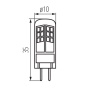 Źródło światła LED TANO G4 1,5W 1050lm b. neutralna Kanlux wymiary.jpg