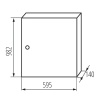 Rozdzielnica metalowa natynkowa KP-DB-I-MS-624 IP30 IDEAL 32657 wymiary