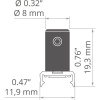 Zawieszka K-10-WP C28236N00 srebrna KLUŚ wymiary.jpg