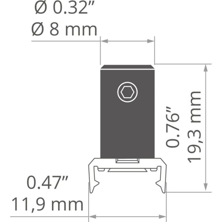 Zawieszka K-10-WP C28236N00 srebrna KLUŚ wymiary.jpg