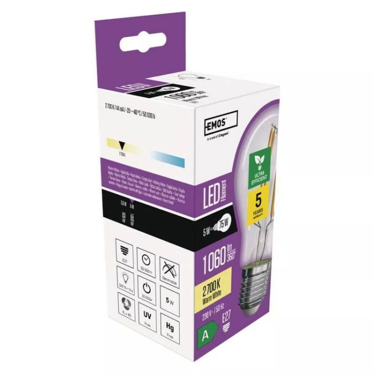 Żarówka E27 LED Filament A60 5W b. ciepła 2700K 1060lm ZF5157 EMOS piktogramy.jpg