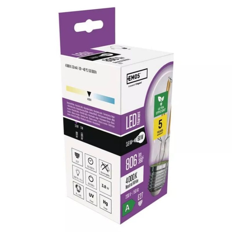Żarówka E27 LED Filament A60 3,8W b. neutralna 806lm ZF5148 EMOS piktogramy.jpg