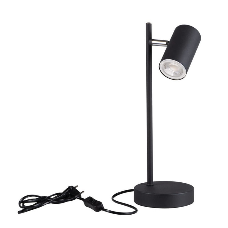 Lampka biurkowa LED EVALO GU10 czarna KANLUX 35786 bok.jpg