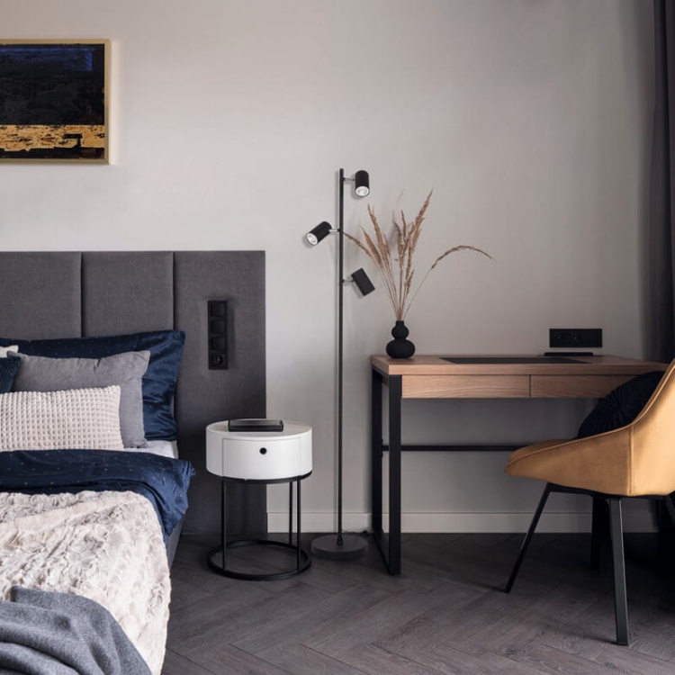 Lampa podłogowa EVALO FL 3xGU10 czarna KANLUX 35788 aranżacja.jpg