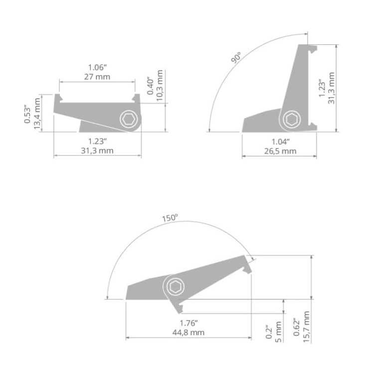Mocownik REGIP-UV do profili GIZA, GIZA-LL, LIPOD C28057C02 KLUŚ wymiary.jpg
