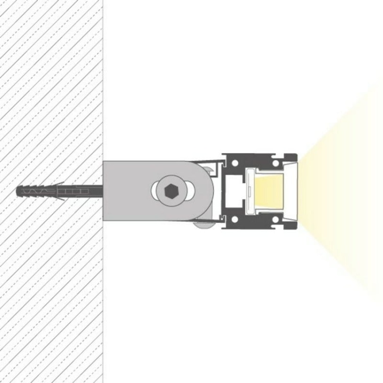 Mocownik HR-OPTI-45 C28091N00 srebrny KLUŚ szkic mocowania profilu od tyłu.jpg