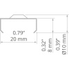 Mocownik 45-STN do profili 45-ALU, SILER, TAN-C5 C24265L07 czarny KLUŚ wymiary.jpg