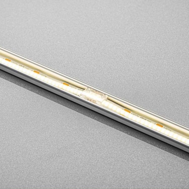 Złączka przezroczysta do dwóch taśm LED COB 8mm GTV rozświetlony profil.jpg