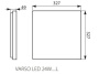 Plafon LED VARSO z czujnikiem ruchu kwadratowy 24W 2280lm IP54 b.neutralny KANLUX