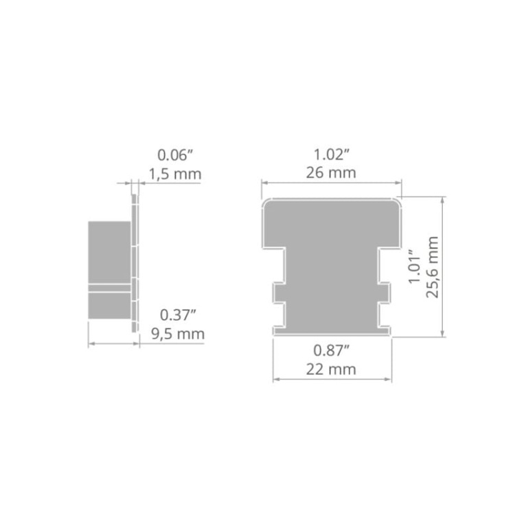 Zaślepka HR-LINE C20125C02 szara KLUŚ wymiary.jpg