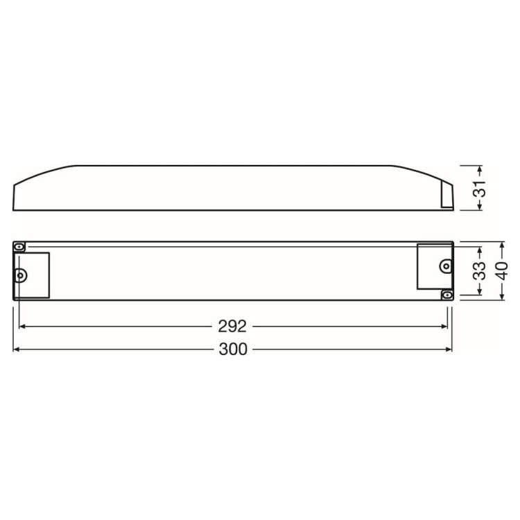 Zasilacz do LED Osram ELEMENT 180/220-240/12 G2 wymiary