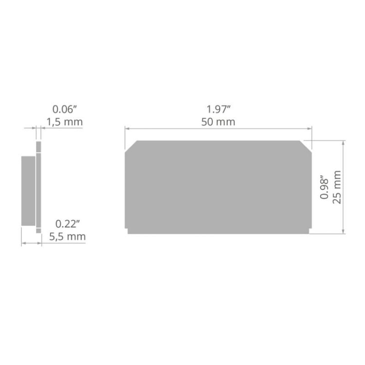 Zaślepka do profilu KOZEL-50 C24280C02 szara KLUŚ wymiary.jpg