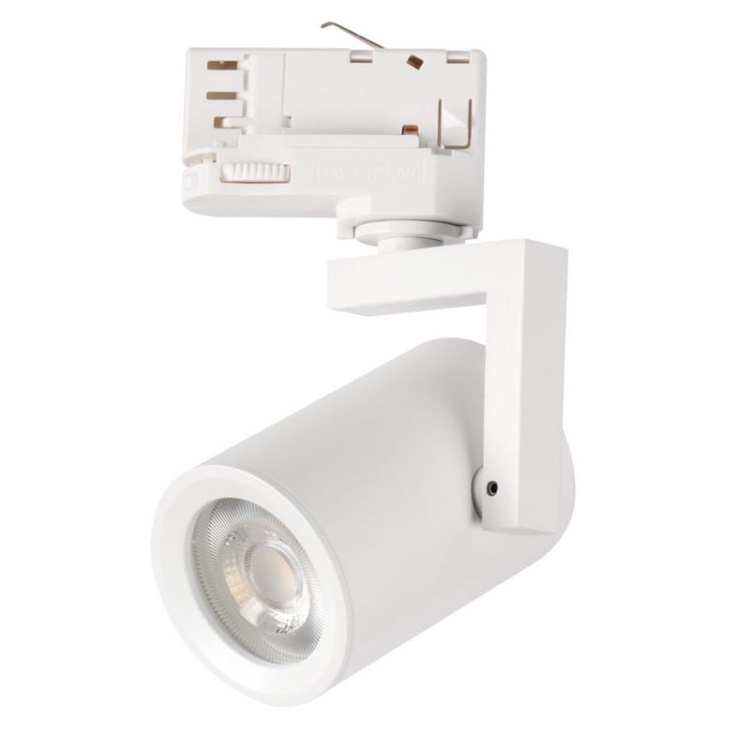 Projektor LED na szynoprzewód ACORD ATL4 biały na wymienne źródła światła GU10 Kanlux 33147.jpg