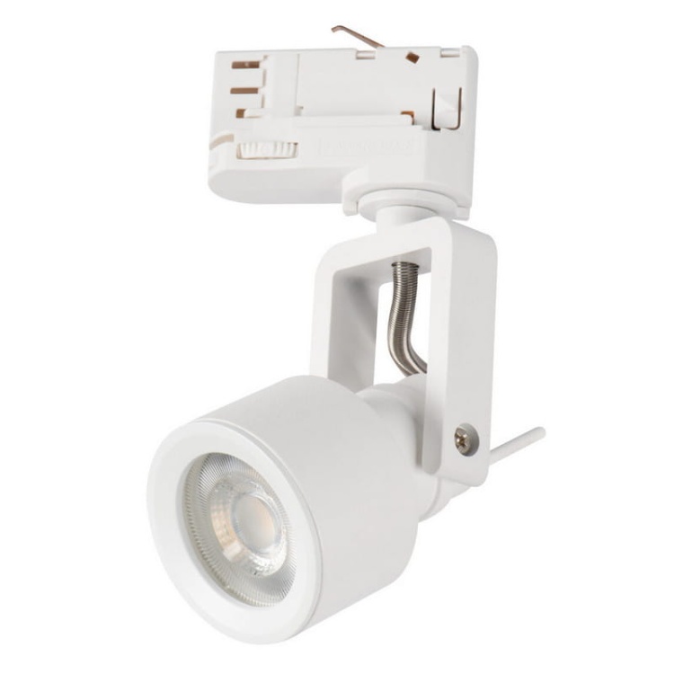 Projektor LED na szynoprzewód ACORD ATL5 biały na wymienne źródła światła GU10 Kanlux 33149.jpg