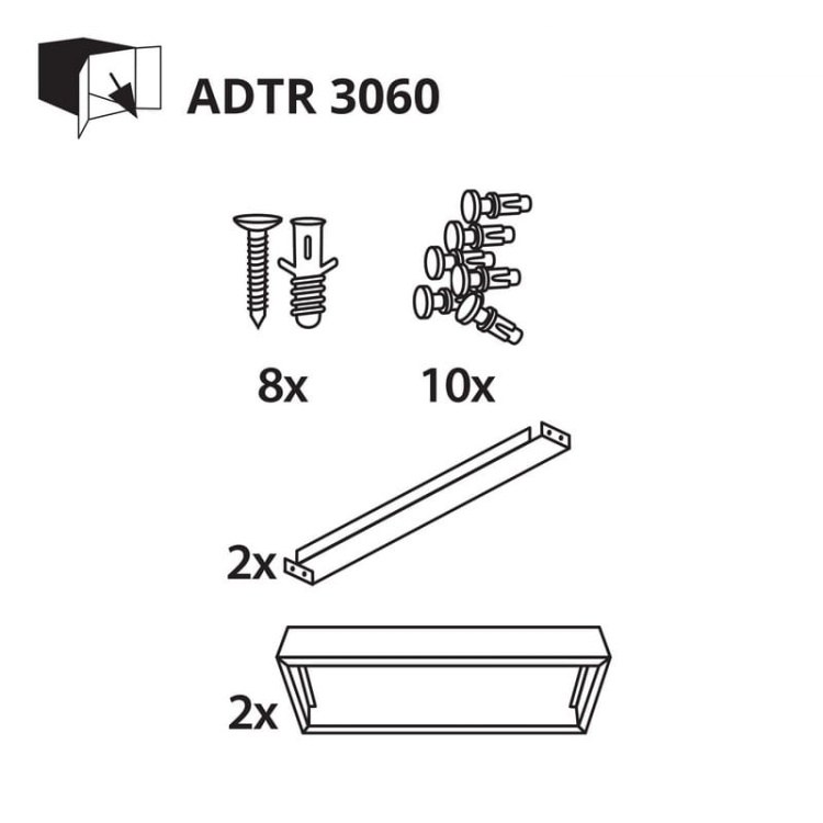 Ramka natynkowa ADTR 3060 srebrna Kanlux 29841 zestaw.jpg