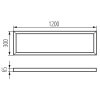 Ramka natynkowa ADTR-H 120x30 srebrna Kanlux 33392 wymiary.jpg