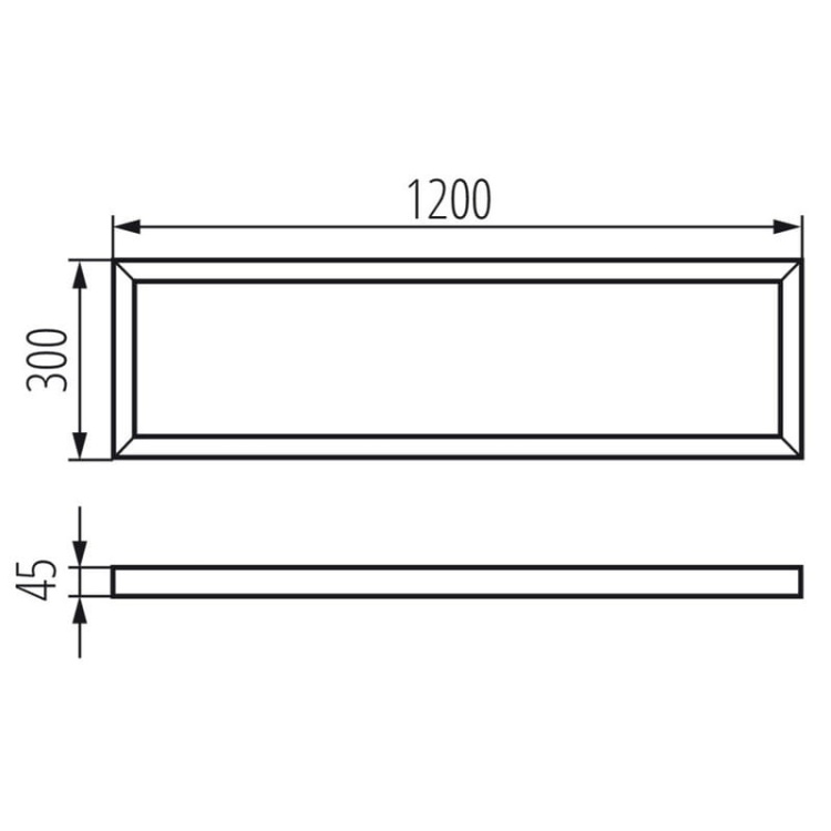 Ramka natynkowa ADTR 120x30 srebrna Kanlux 27612 wymiary.jpg