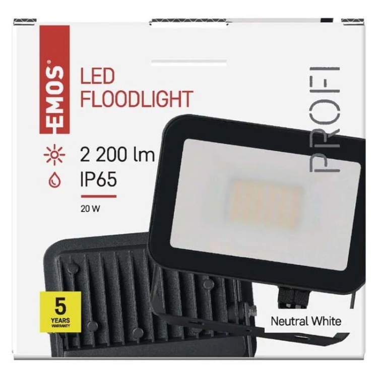 Naświetlacz LED INOVO 20W 2200lm 4000K IP65 EMOS ZS2622 opakowanie