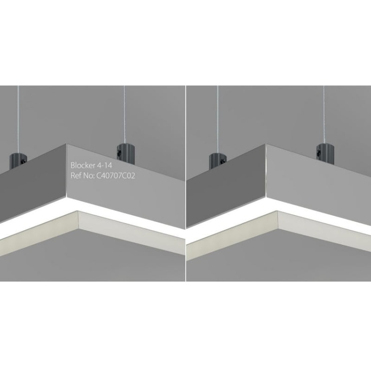 Profil GIZA-LL-ZMG srebrny anodowany - zastosowanie KLUŚ DESIGNE