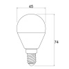 Żarówka LED E14 B45B 6=43W 520lm 3000K b. ciepła 230V 160° GTV wymiary.jpg