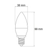 Żarówka LED E14 płomyk C30 6=43W 520lm 3000K b. ciepła 160° GTV wymiary.jpg
