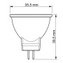 Żarówka LED MR11 GU4 827 36º CorePro LEDspot 2.3-20W b. ciepła 184lm PHILIPS wymiary.jpg