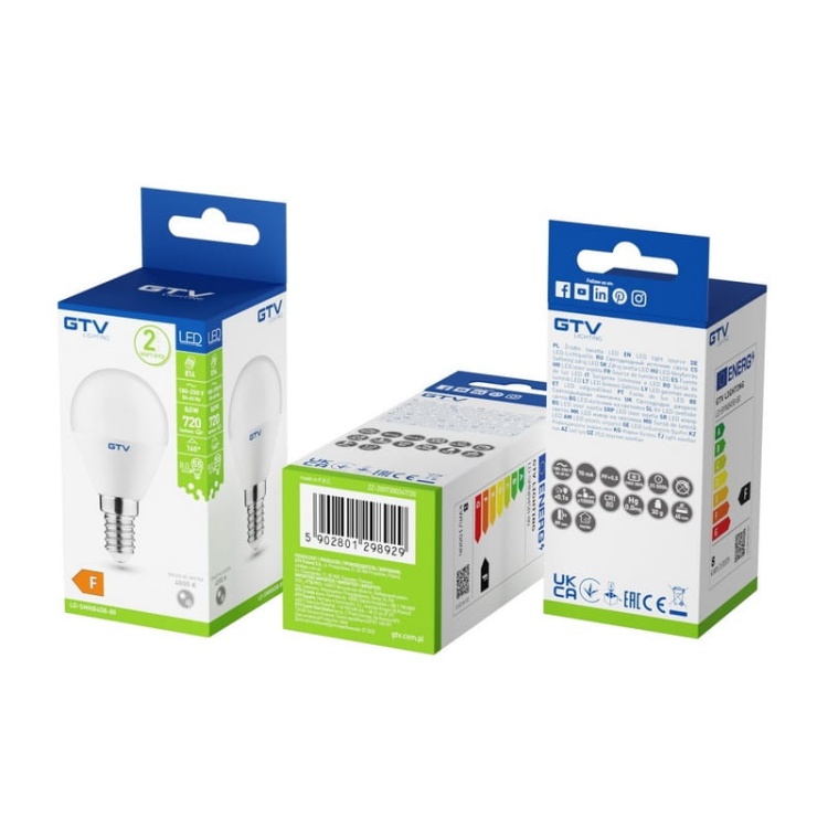Żarówka LED E14 B45 8=55W 720lm 4000K b. neutralna 230V 160° GTV opakowanie.jpg