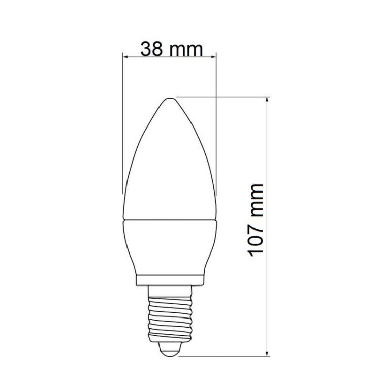 Żarówka LED E14 C37 8=55W 720lm 3000K b. ciepła 230V 160° GTV wymiary.jpg