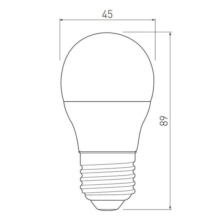 Żarówka LED E27 B45 8=55W 720lm 3000K b. ciepła 230V 160° GTV wymiary.jpg