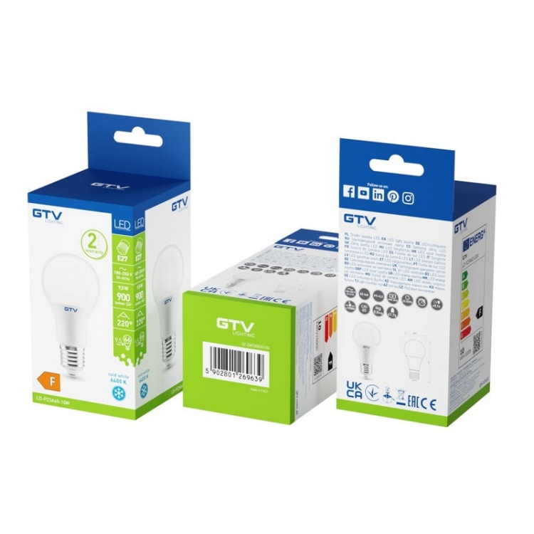Żarówka LED E27 A60 9.5=66W 900lm 6400K b. zimna 230V 220° GTV opakowanie.jpg