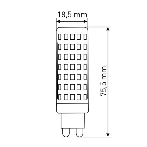 Żarówka LED G9 9,5=66W 4000K b. neutralna 900lm LD-G9P95W0-40 GTV wymiary.jpg