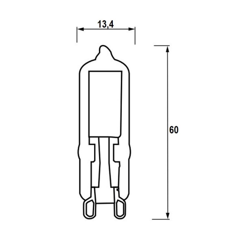 Żarówka LED G9 3,5=32W 3000K b. ciepła 350lm LD-G935W04-30 GTV wymiary.jpg