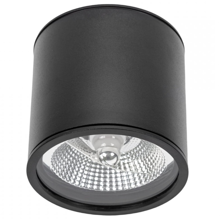 Oprawa oświetleniowa CHLOE na wymienne źródła ES111 GU10 czarna okrągła IP65 SPECTRUM