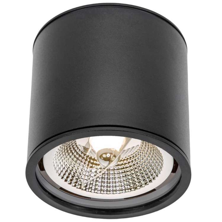 Oprawa oświetleniowa CHLOE na wymienne źródła ES111 GU10 czarna okrągła IP65 SPECTRUM